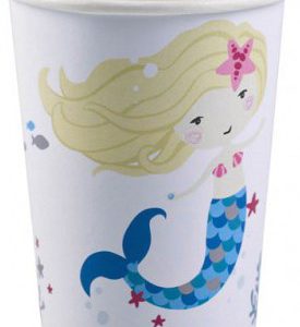 Sellő Shellebrate White papír pohár 8 db-os 250 ml