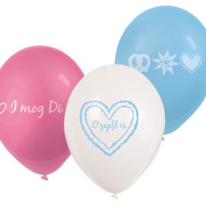 Sörfesztivál Bierfest léggömb, lufi 6 db-os 9 inch (22,8 cm)