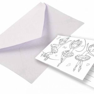 Balett, Balerina Little Dancer Party meghívó 8 db-os