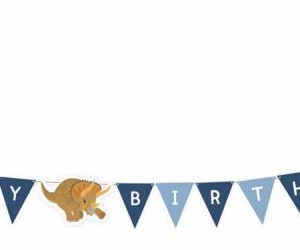 Dinoszaurusz Dino-mate Happy Birthday felirat lufikkal 180 cm