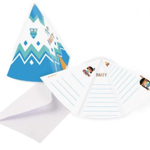 Tepee & Tomahawk meghívó 8 db-os