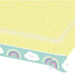 Szivárvány és Felhő Rainbow and Cloud papír asztalterítő 175x115 cm