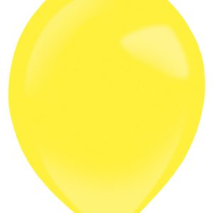 Sárga Yellow Sunshine léggömb, lufi 100 db-os 5 inch (13 cm)