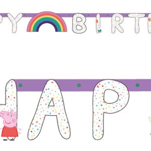 Peppa malac Confetti Happy Birthday felirat