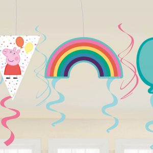 Peppa malac Confetti szalag dekoráció 6 db-os szett