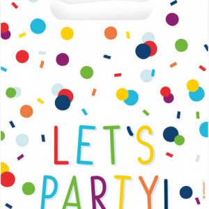 Konfettis Colorful ajándéktasak, ajándékzacskó 8 db-os