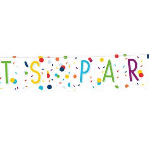 Konfettis Colorful zászlófüzér 1,85 m