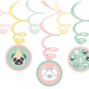 Háziállatok Hello Pets Szalag dekoráció 6 db-os szett