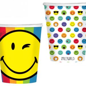 Emoji Wink papír pohár 8 db-os 250 ml