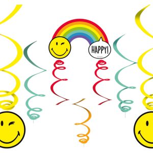 Emoji Wink Szalag dekoráció 6 db-os szett