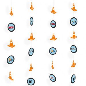 Úton On the road függő dekoráció 4 db-os szett