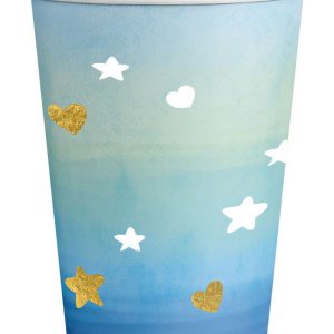 Baby Boy Hello World papír pohár 8 db-os 250 ml