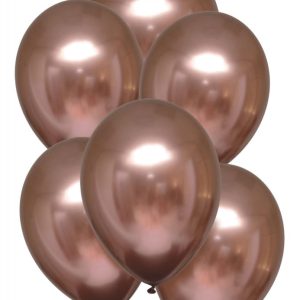 Szatén Rose léggömb, lufi 6 db-os 11 inch (27,5cm)