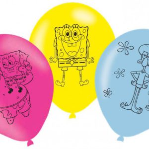 SpongyaBob Laugh léggömb, lufi 6 db-os 11 inch (27,5cm)