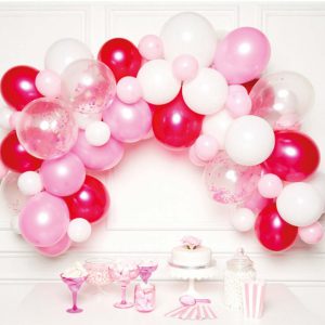 Színes Pink léggömb, lufi girland 70 db-os szett