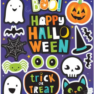 Halloween Friends ablak matrica 17 db-os