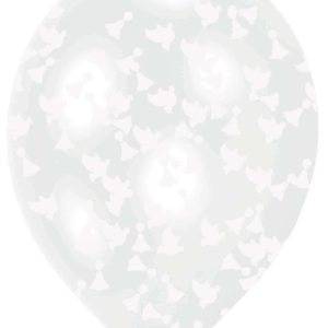 Esküvő Clear töltött léggömb, lufi 6 db-os 11 inch (27,5 cm)