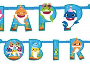 Baby Shark Music Happy Birthday felirat 1,8 m