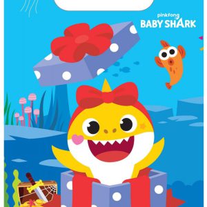 Baby Shark Music ajándéktasak, ajándékzacskó 8 db-os