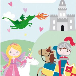 Hercegnő és Lovag Middle Ages ajándéktasak, ajándékzacskó 8 db-os