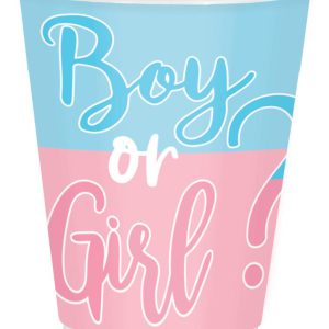 Fiú vagy Lány The Big Reveal papír pohár 8 db-os 250 ml