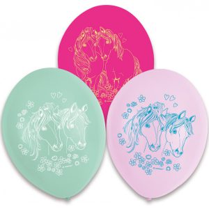 Póni Pretty léggömb, lufi 6 db-os 9 inch (22,8 cm)