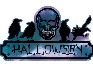 Halloween Raven party dekoráció 44 cm