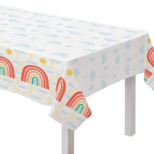 Szivárvány Retro papír asztalterítő 120x180 cm