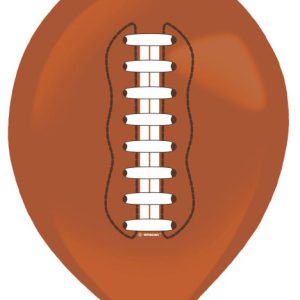 Amerikai futball Touchdown léggömb, lufi 6 db-os 11 inch (27,5 cm)