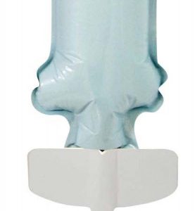 Kék Pastel 1-es szám fólia lufi tortára 13 cm