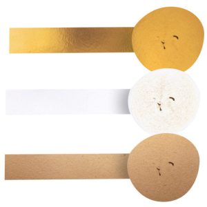 Esküvői Gold krepp papír 3 db-os