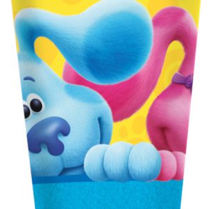 Azúrkék nyomok Fun papír pohár 8 db-os 250 ml