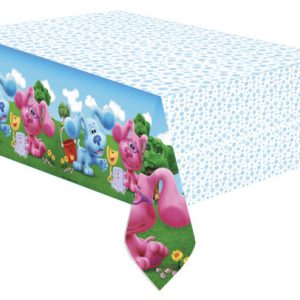 Azúrkék nyomok Fun papír asztalterítő 120x180 cm