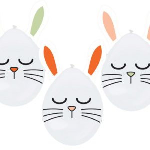 Húsvét Bunny léggömb 3 db-os szett 12 inch (30 cm)