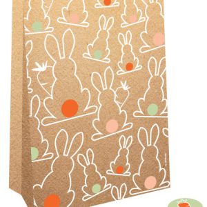 Húsvéti Bunny papírzacskó 4 db-os