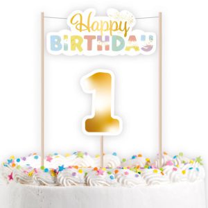 Első születésnap Rainbow torta dekoráció