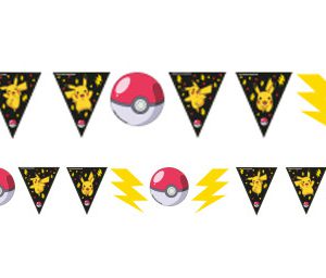 Pokémon Thunder papír zászlófüzér 330 cm