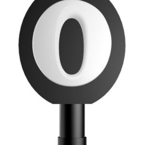 Fekete Black 0-ás torta tűzijáték 12 cm