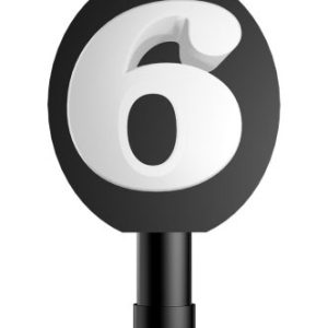 Fekete Black 6-os torta tűzijáték 12 cm