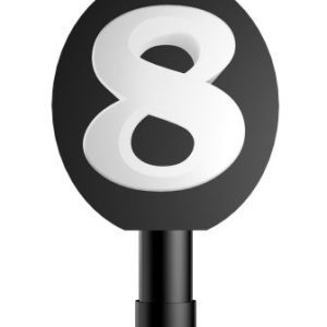 Fekete Black 8-as torta tűzijáték 12 cm