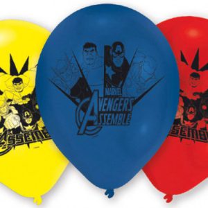 Bosszúállók Fight léggömb, lufi 6 db-os 9 inch (22,8 cm)