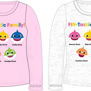 Baby Shark Family gyerek hosszú ujjú póló 2 - 6 év / 92 - 116 cm