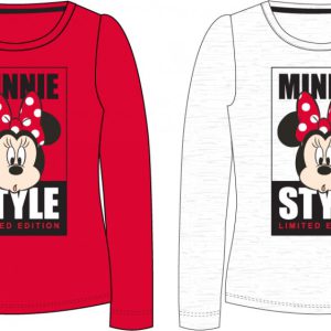 Disney Minnie Style gyerek hosszú póló, felső 3 - 8 év / 98 - 128 cm