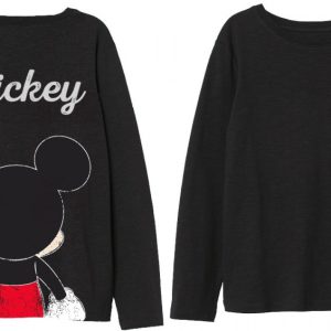 Disney Mickey Black gyerek hosszú ujjú póló 3 - 8 év / 98 - 128 cm