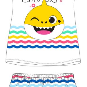Baby Shark Wave gyerek rövid pizsama 2 - 6 év / 92 - 116 cm