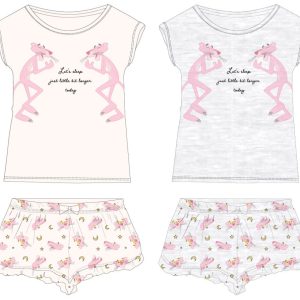 Rózsaszín Párduc Sleep rövid pizsama 9 - 14 év / 134 - 164 cm