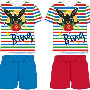 Bing Striped gyerek rövid pizsama 2 - 6 év / 92 - 116 cm