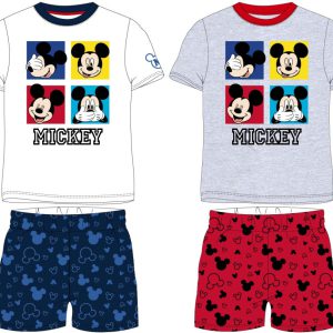 Disney Mickey Faces gyerek rövid pizsama 3 - 8 év / 98 - 128 cm