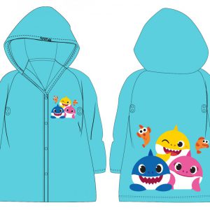 Baby Shark Blue esőkabát 2 - 5 év / 92 - 110 cm