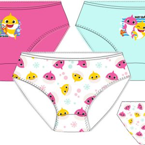 Baby Shark Pink gyerek fehérnemű, bugyi 3 darab/csomag  3 - 5 év / 92 - 110 cm